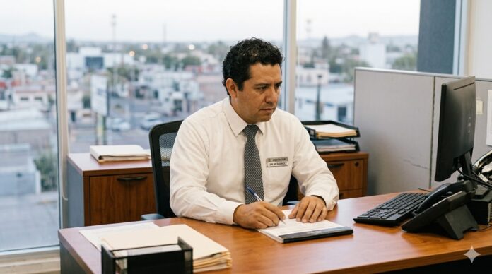 problemas con el SAT 2026 persona revisando situación fiscal en laptop México