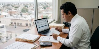 Carta invitación SAT 2026: qué significa y qué pasa si no respondes carta invitacion SAT 2026 persona leyendo notificación fiscal del SAT en escritorio de oficina