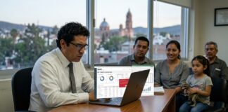 Multa SAT por errores en CFDI 2026: cuánto puedes pagar por facturas mal emitidas multa SAT errores CFDI 2026 contador revisando facturas electrónicas en computadora