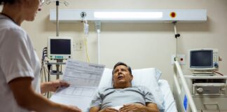 Qué pasa si no puedes pagar una operación en México en 2026: consecuencias y soluciones Paciente en hospital en México preocupado al recibir factura médica después de una operación