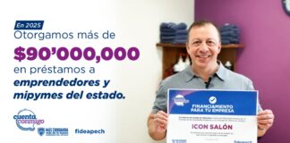 Otorga Fideapech más de 90 mdp en préstamos a Mipymes