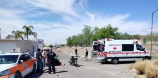 FUERTE CHOQUE EN EL SECTOR ORIENTE: Motociclista omite alto e impacta taxi en Cipreses; revelan cuantiosos daños y estado del conductor